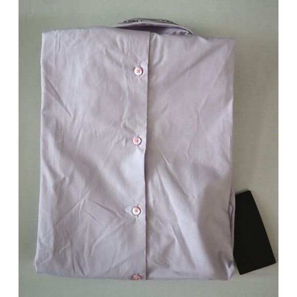 Fendi Men's Sz 42 US XS Peonia Pink Embroidered Collar L/S Button-Up Shirt - Picture 4 of 14